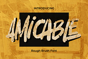 Amicable Handwritten Brush font, a Script Font by Gassstype (Thumbnail 1 of 8)