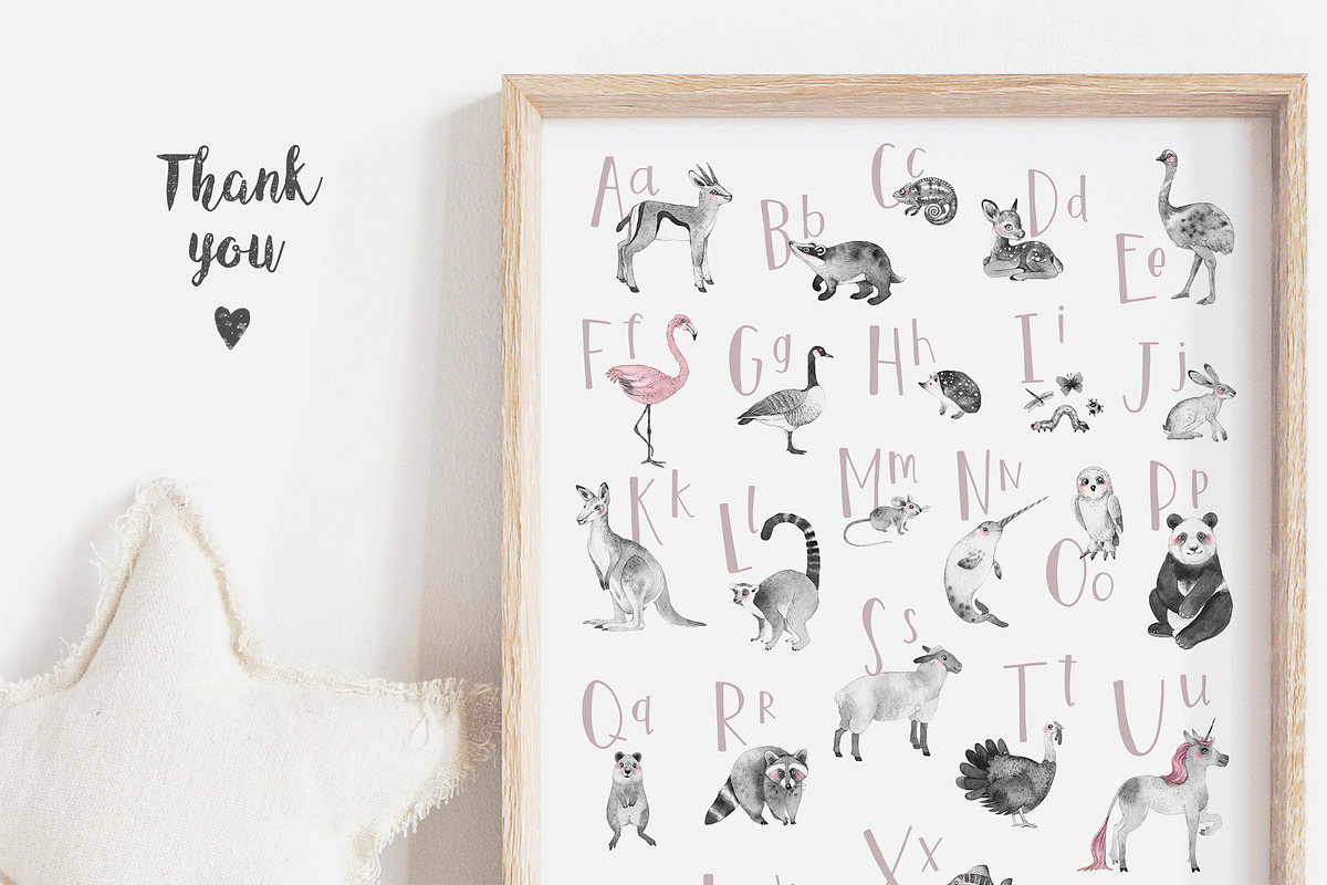 Animal ABC. Alphabet cards, an Animal Illustration by Natali Smolova (Photo 11 of 11)