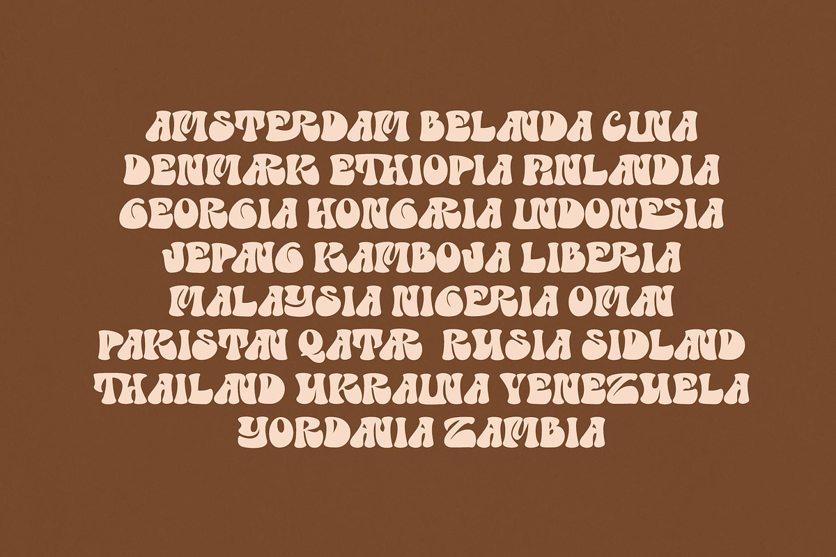 Super Dance Groovy Font, a Slab Serif Font by RantautypeStudio (Photo 9 of 15)