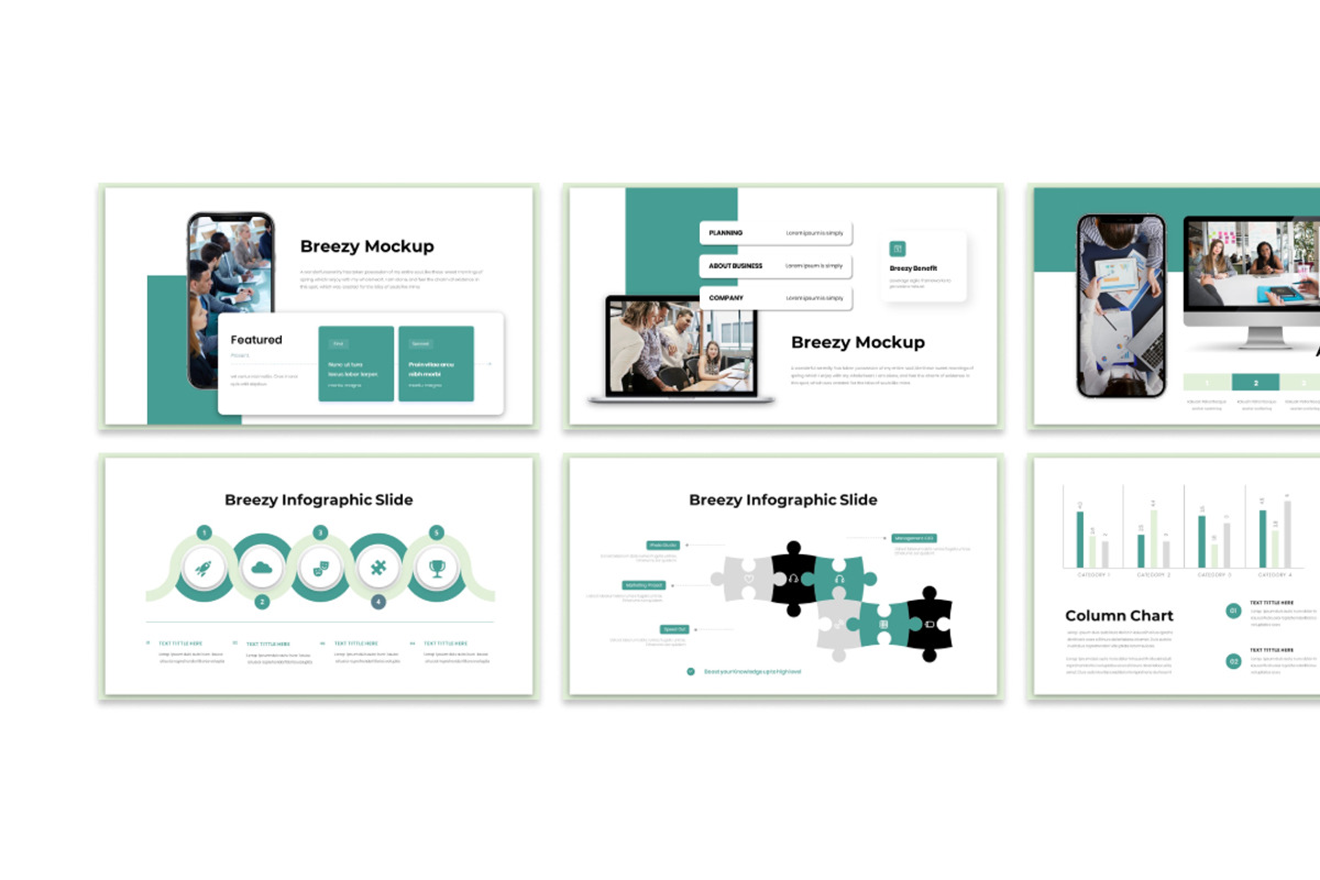 Breezy Business Presentation Temp, a Presentation Template by Analogous Temp (Photo 4 of 5)