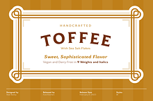 Toffee - Flared Serif Font Family