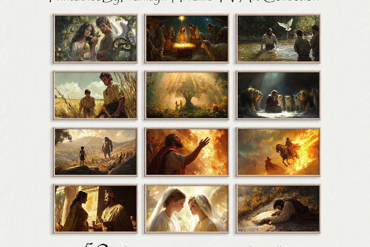 Christian TV Art Set of 50 Bundle, a Wallpaper Photo by PrintablesByFranklyn (Photo 2 of 13)