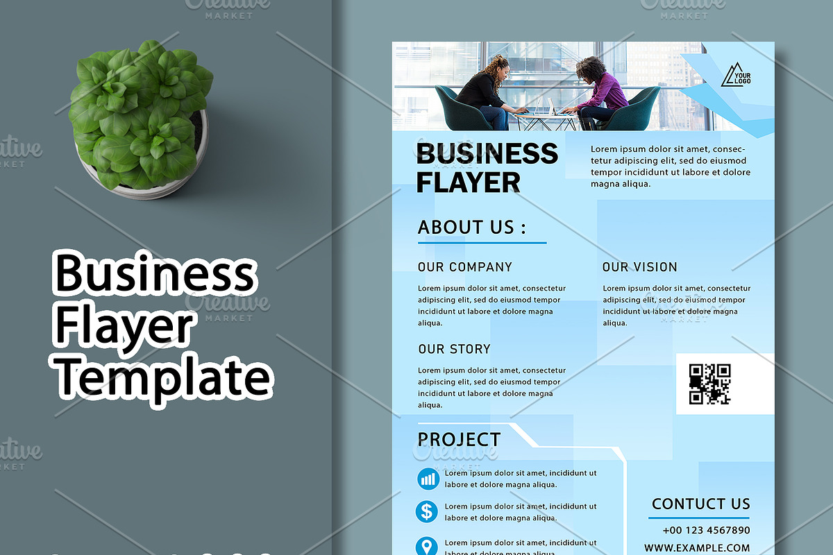 Business Flyer Template, a Flyer Template by As Studio (Photo 1 of 4)
