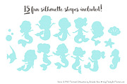 Mermaid Silhouettes in Fresh Girl, an Illustration by Amanda Ilkov (Thumbnail 2 of 3)
