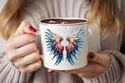 Glitter Angel Wings Sublimation Clip, an Illustration by SVGArt (Thumbnail 8 of 8)