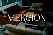 Mekchon - Aesthetic Serif Font, a Serif Font by Iqsiart Studio (Thumbnail 1 of 8)