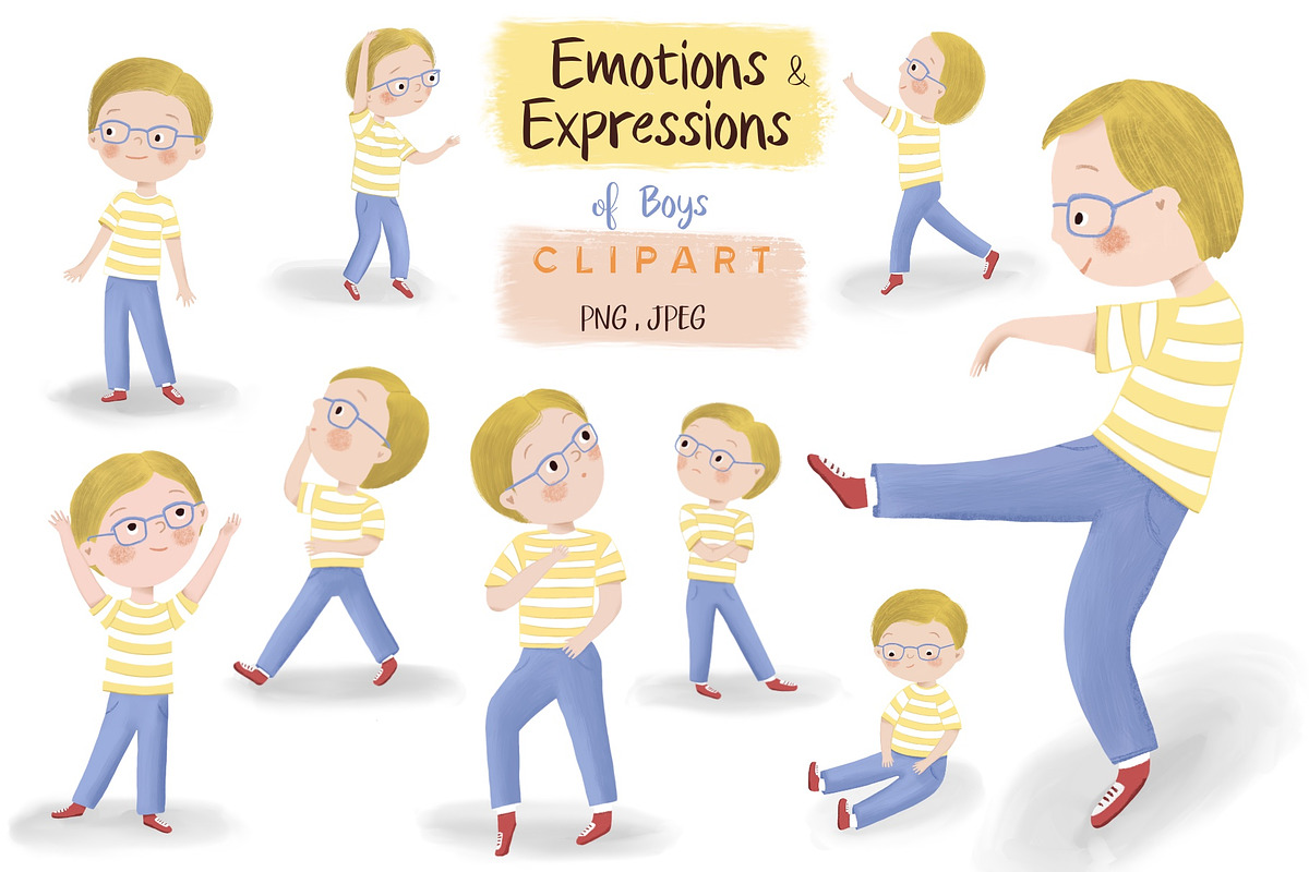 Boy clipart, a Person Illustration by Olga Brinza (Photo 1 of 4)