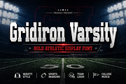Gridiron Varsity, a Slab Serif Font by Wow Magic (Thumbnail 1 of 5)