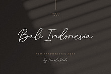Bali Indonesia Font Handwriting