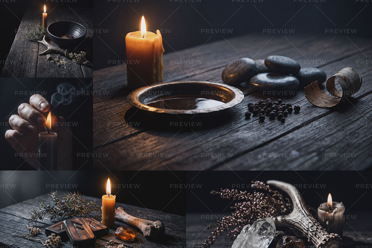 Witchy Rune Reader Stock Bundle, a Person Photo by Iconogenic (Photo 7 of 11)