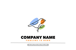 Leaf bird nature logo design, a Branding & Logo Template by Bayuktx