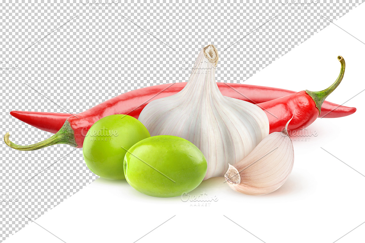 Green olives and spices, an Object Graphic by Fruits+Veggies (Photo 3 of 6)