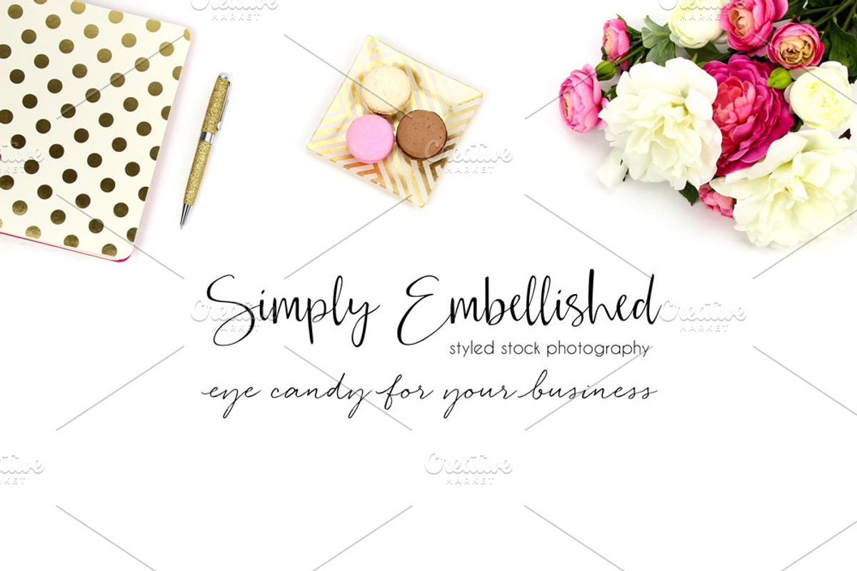 Styled Stock Photo ~ Styled Desktop, a Product Mockup by Simply Embellished