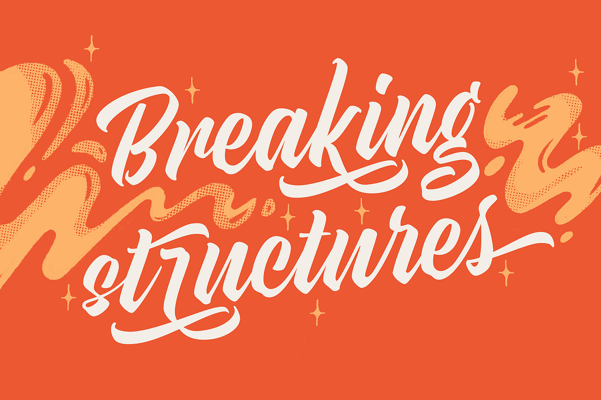 Hot Salsa brush font preview 5