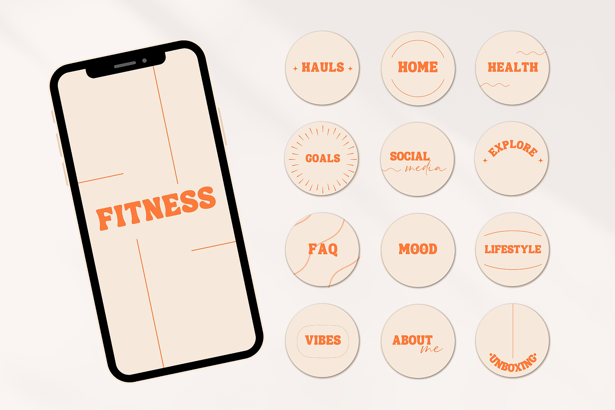 Retro Instagram Highlight Covers, a Social Media Template by Boltik Studio (Photo 10 of 11)