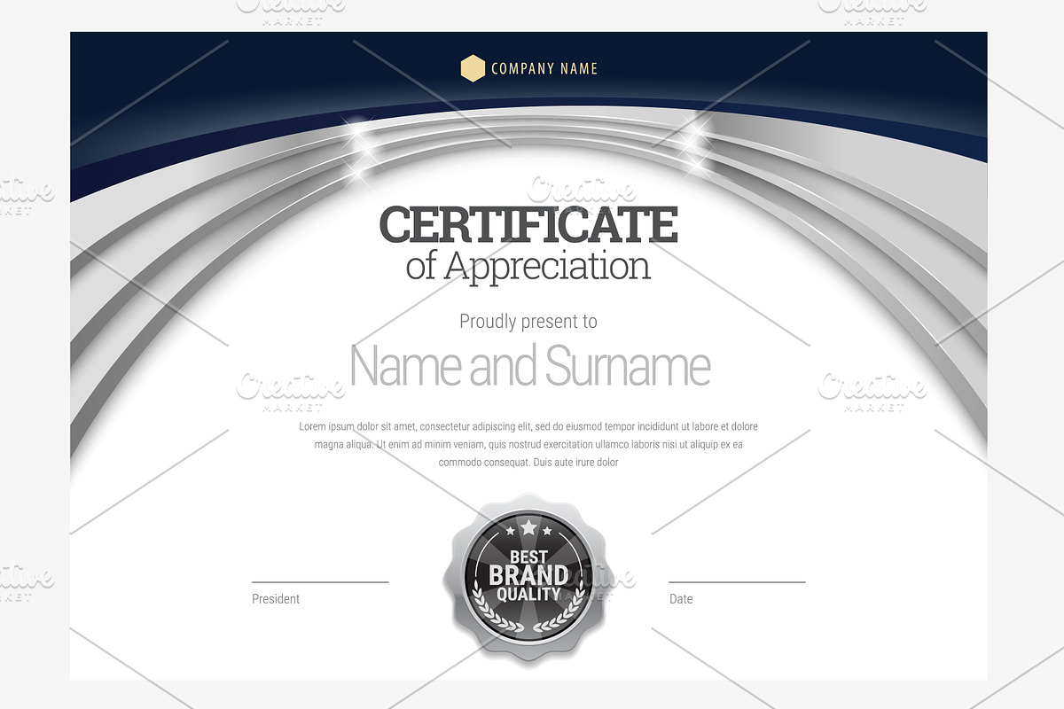 Certificate391. Diploma template, a Decorative Illustration by Sunny (Photo 1 of 3)