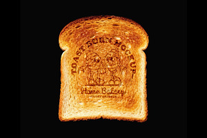 Toast Burn Mockup, a Product Mockup by Design Squad