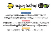 Vegan Festival, a Handwritten Font by George Bourle (Thumbnail 6 of 9)