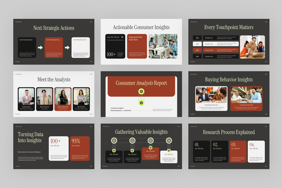 Consumer Analysis Report, a Presentation Template by Loin Studio (Photo 3 of 4)