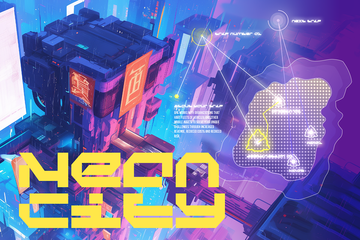 Cyber Grid - Cyber Crypto Font, a Sans Serif Font by Almarkhatype (Photo 9 of 15)
