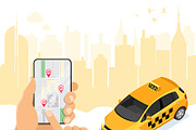 Car Sharing, Taxi, Rent, a Person Illustration by TAlex (Thumbnail 3 of 6)
