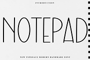 Notepad, a Sans Serif Font by FreshTypeINK (Thumbnail 1 of 7)
