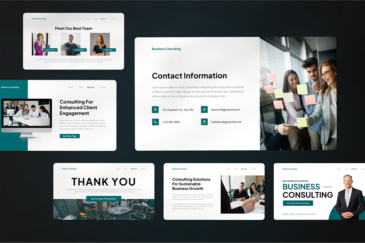 Business Consulting Google Slide, a Presentation Template by SquidPixey (Photo 7 of 7)