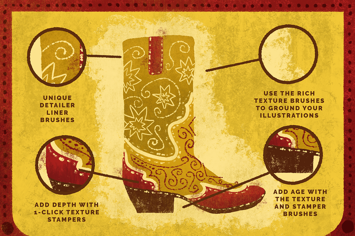 Saloon Photoshop Brush Collection, a Brush Add-On by Hues of Hodges (Photo 3 of 8)