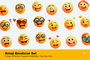 Emoji Emoticon Set | Transparent PNG, an Object Graphic by Reformer Mockup (Thumbnail 2 of 12)