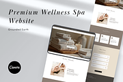 Wellness Spa Website Template Canva, a Landing Page Template by batang (Thumbnail 1 of 5)