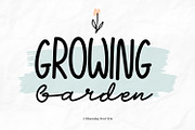 Growing Garden Blooming Font Trio, a Script Font by Helotype (Thumbnail 1 of 8)