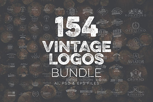 154 Vintage Logos Bundle Vol.3