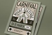 Blue Carnival Festival Flyer Set, a Flyer Template by graphicook (Thumbnail 2 of 3)