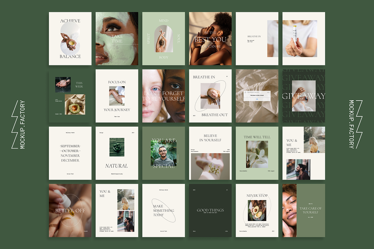 Avocado Wellness Instagram Template, a Social Media Template by Mockup.Factory (Photo 7 of 7)
