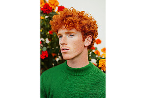Portrait of a Man with Red Hair and, a Nature Photo by Lermont51
