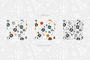 Space Seamless Patterns and Cliparts, a Pattern Graphic by AllNikArt (Thumbnail 5 of 8)