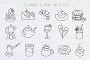 Continuous Line Art Collection, a Food Illustration by IllarArt (Thumbnail 2 of 9)