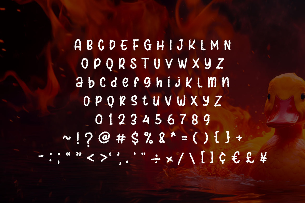 Burned Duck - Playful Brushed Comic, a Handwritten Font by Mightyfire (Photo 4 of 4)