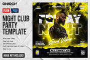Night Club Party Flyer Template, a Poster Template by OnurDemircan (Thumbnail 4 of 4)