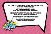 Comic Elements Vector HUGE Set!, an Illustration by FourLeafLover (Thumbnail 3 of 13)