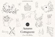 Autumn Cottagecore - Fall Line Art, a Seasonal Illustration by Mio Buono (Thumbnail 9 of 18)