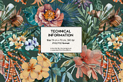 Daydream. Tropical patterns, a Pattern Graphic by emeraldthue (Thumbnail 4 of 7)
