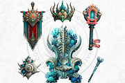Legends of the Deep Cliparts, a Person Illustration by ThatsDesignArt (Thumbnail 7 of 15)