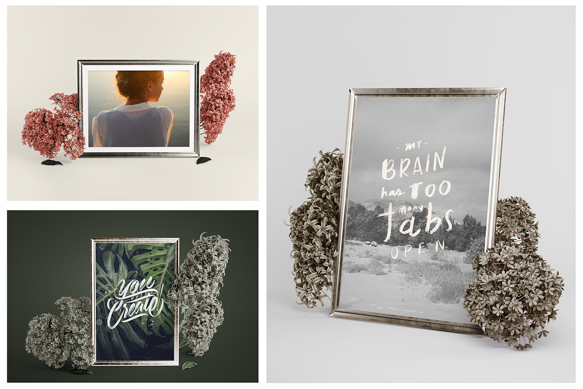 14 Fully Changeable Frame Mockups, a Print Template by As Good As Possible (Photo 4 of 6)