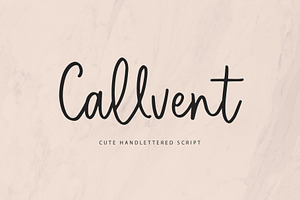 Callvent Handwriting Font