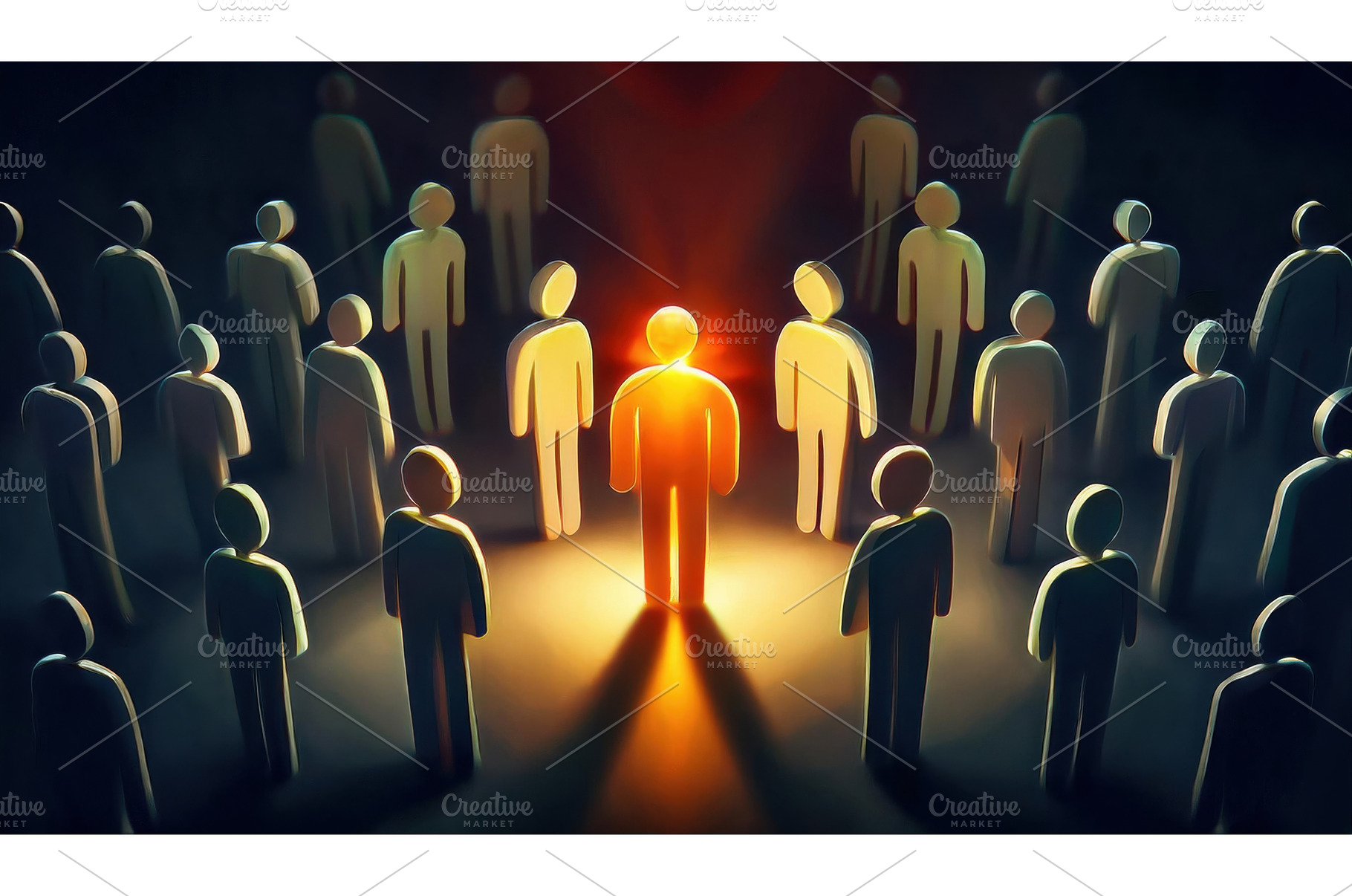 Crowd of figures with one, an Abstract Photo by Igor Tichonow