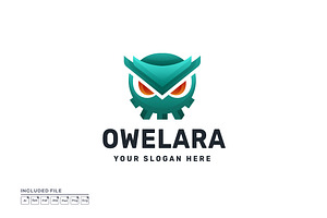 Owl Gradient Vector Logo Design, a Branding & Logo Template by yuanesei