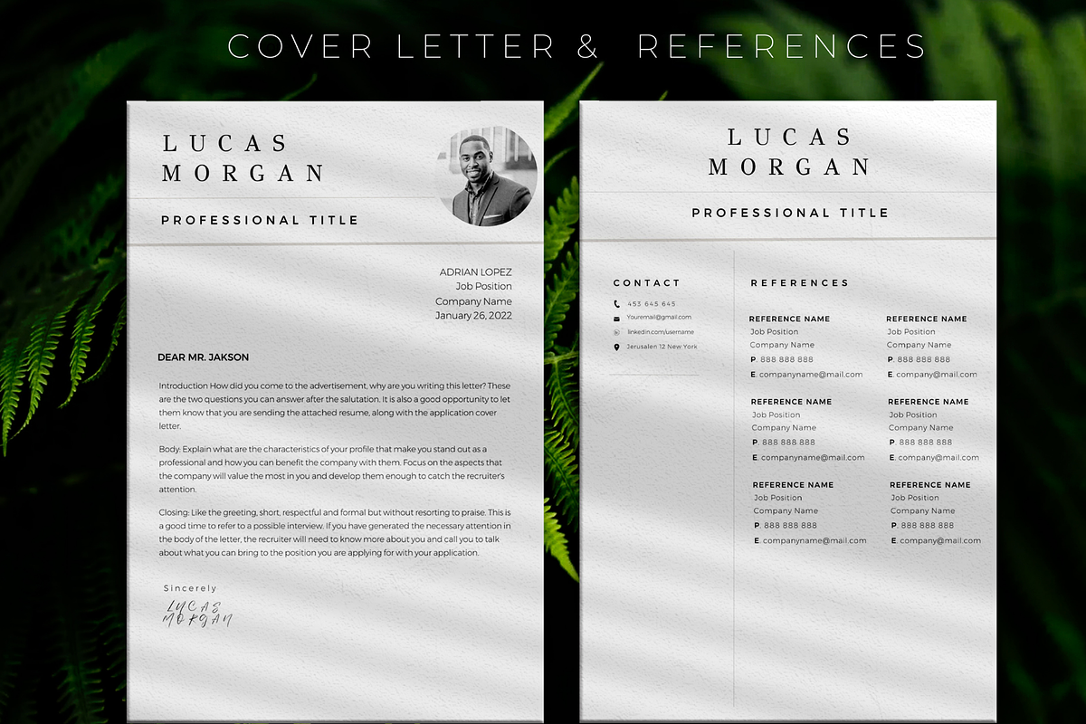 Resume Template Pack | Canva, Pages, a Resume Template by Prodesign (Photo 4 of 4)