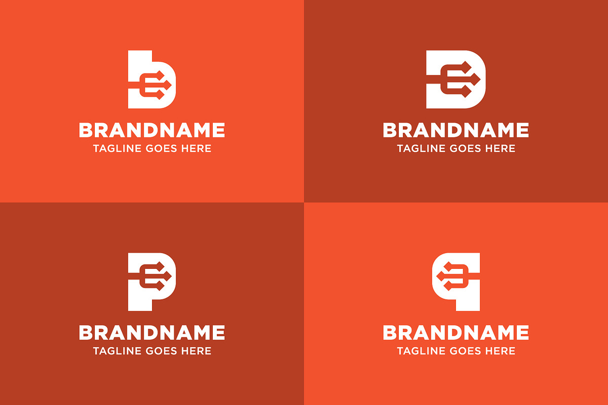 Letter B D P Q Trident Logo, a Branding & Logo Template by Pray Art Design Studio (Photo 2 of 2)