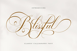 Blissful Classic Calligraphy